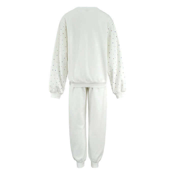 Lola + The Boys Womens Women's White Rainbow Track Set
