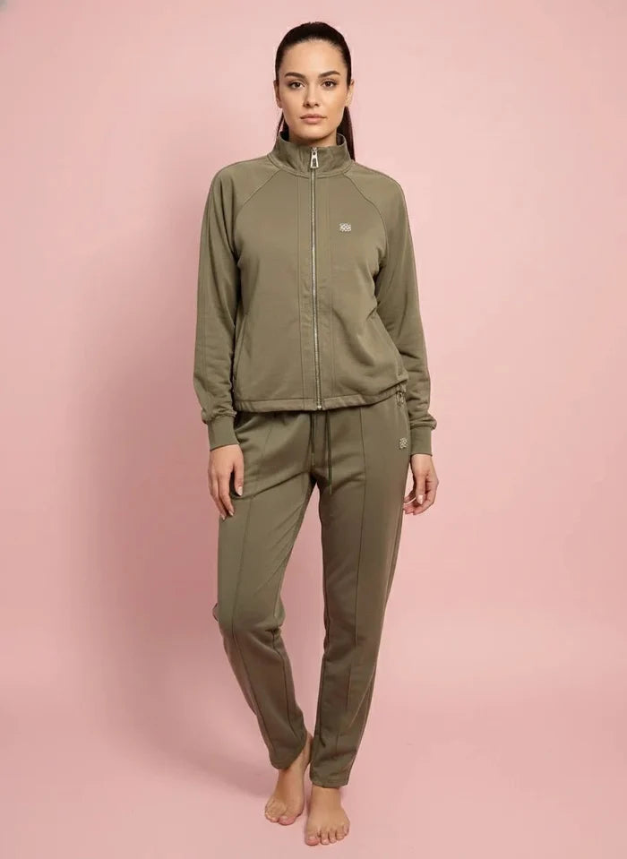 Дамски Спортен Комплект от 2 части с Модал, Зелен So Cute Roberto Fashion Store Set SOC1302SETGREMODS S