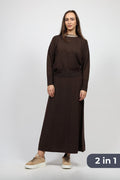 Дамски Комплект от 2 части, Кафяв Serianno Collection S Roberto Fashion Store Set SER1411SETBRWSEQS S Кафяв