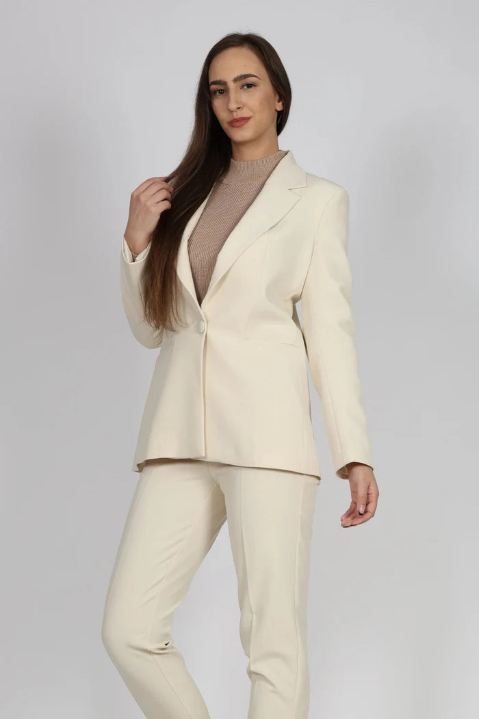 Дамски Костюм от 2 части, Екрю Setre Roberto Fashion Store One piece STR0612SUIBEI2PCS S