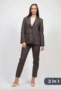 Дамски Костюм от 2 части, Сив Roberto Fashion Roberto Fashion Store Set ESP1411SUIGRYTRK36 36 Сив