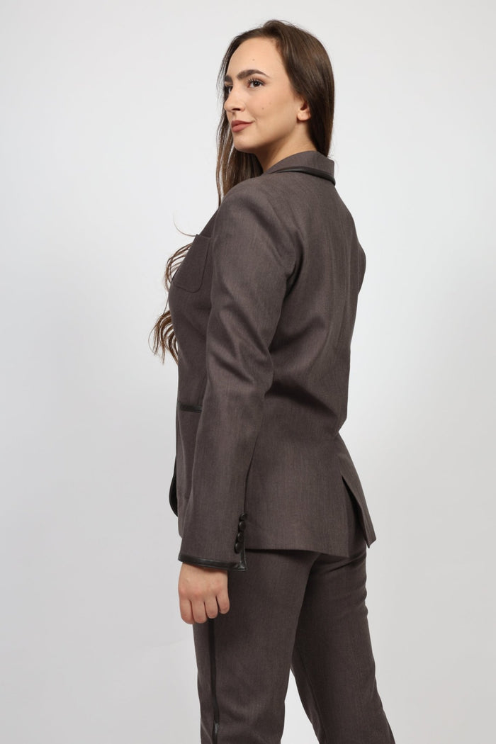 Дамски Костюм от 2 части, Сив Roberto Fashion Roberto Fashion Store Set ESP1411SUIGRYTRK36 36 Сив