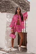 Дамски комплект спален текстил MOLLY - лен, Malibu розово LaBalancia Roberto Fashion Store Set 5907378522248 UNI