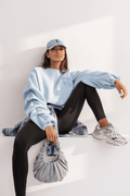 Дамска блуза REMY - светло синя, памук с еластан, универсален размер LaBalancia Roberto Fashion Store Set 5907378518814 UNI