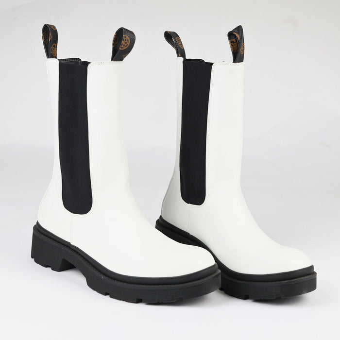 Дамски Боти, Бял Guess Roberto Fashion Store Sneakers FL7L0RELE100FWHI40 40 Бял