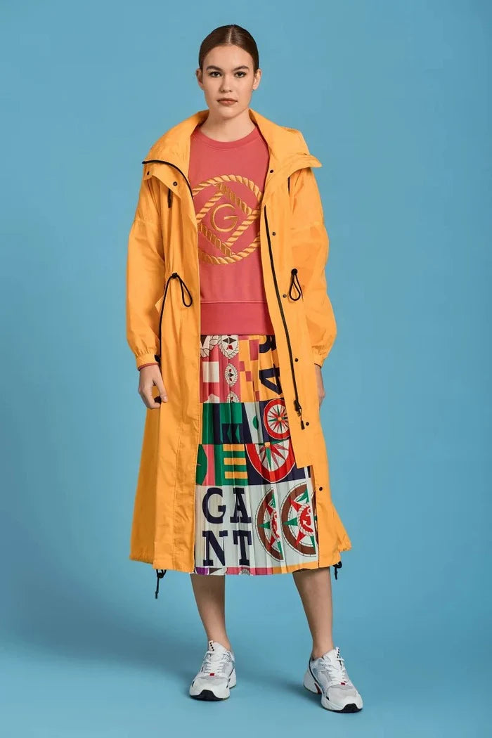 Дамски "Рейнкот" под коляното с качулк в ярко жълт цвят Gant Roberto Fashion Store T-shirt 4700205-728-XS XS