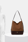 Women's brown suede bag "Patrizia"