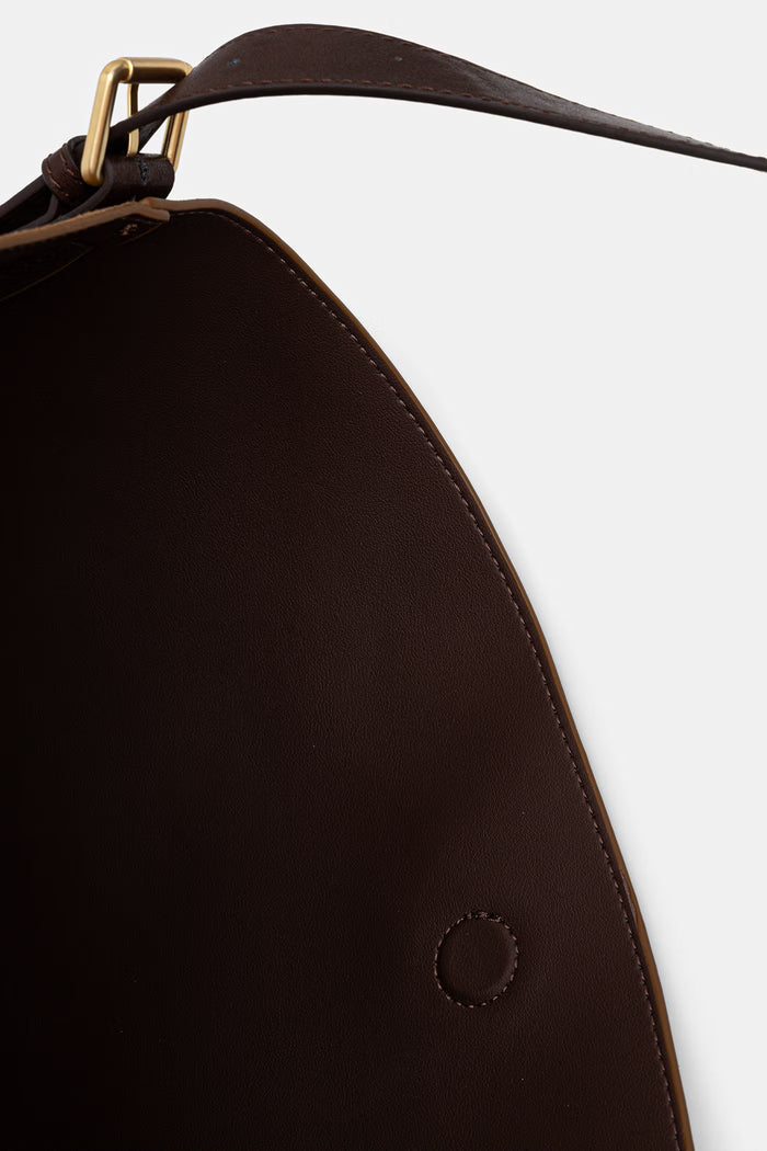 Women's brown suede bag "Patrizia"