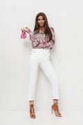 Дамски цигарен панталон KAY – Екрю, вълнообразно прилепване S–L LaBalancia Roberto Fashion Store Set 5907378518623 S