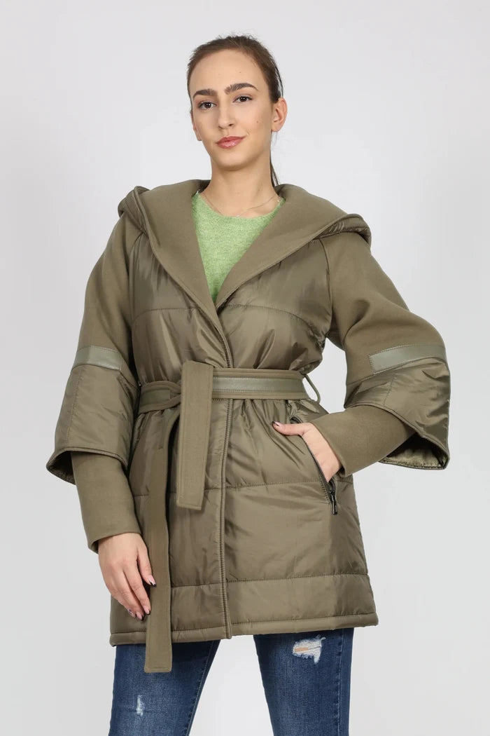 Дамско Палто, Зелен Roberto Fashion Roberto Fashion Store One piece AGS0612COAGRESPT38 38