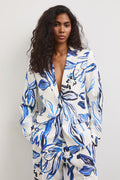 Women's Cream Floral Blazer "Malwina"
