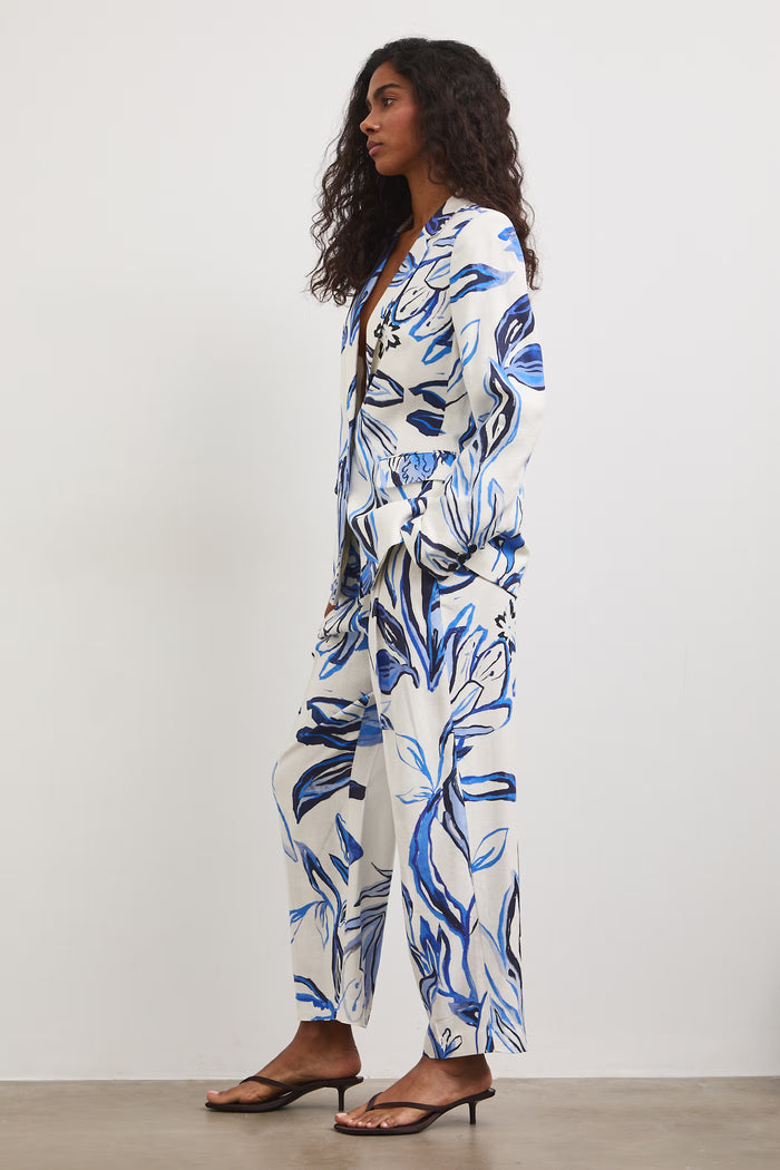 Women's Cream Floral Blazer "Malwina"