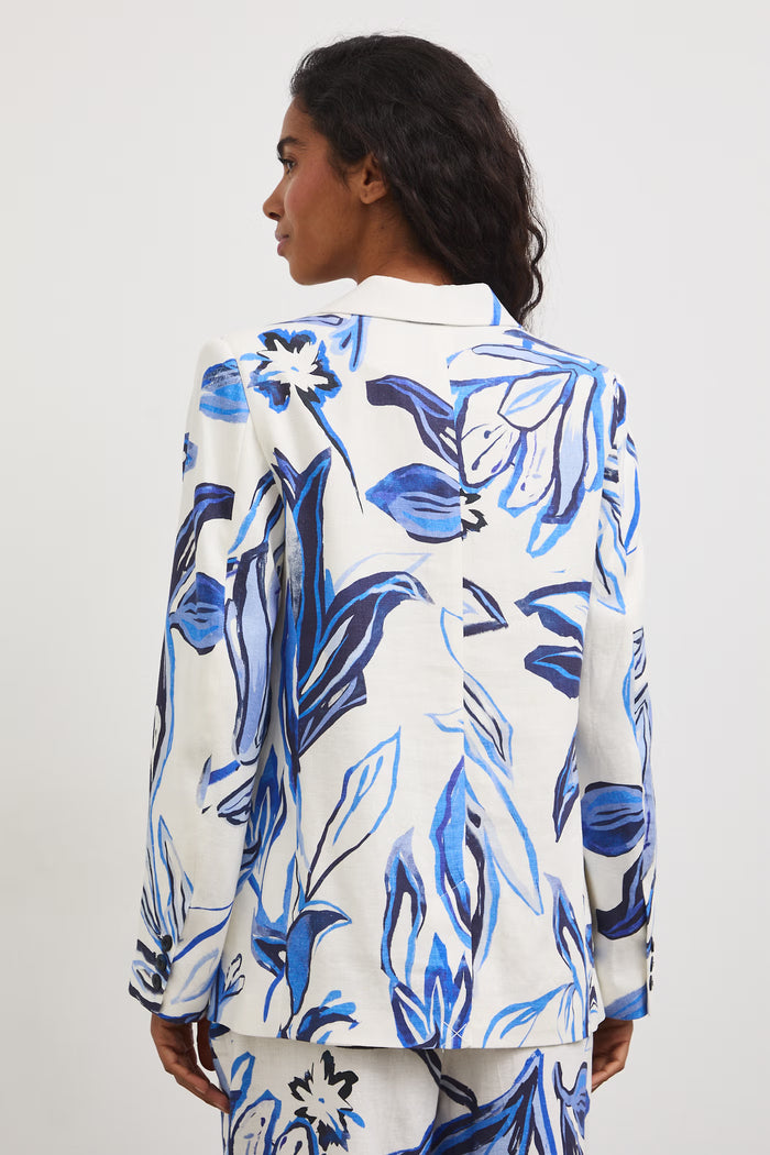 Women's Cream Floral Blazer "Malwina"