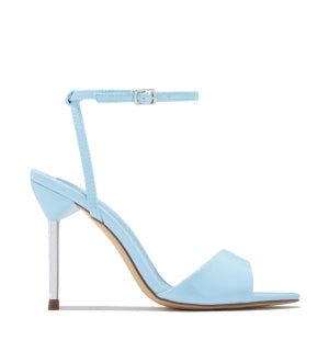 Women's Evana Baby Blue Adjustable Ankle Strap Peep Toe Stiletto Heels