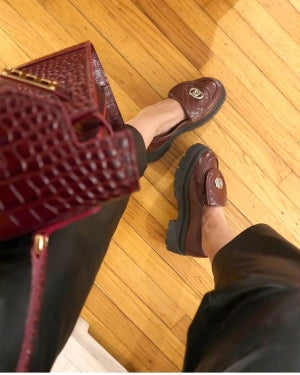 Women's Kora Platform Lug Sole Loafers - Round Toe Chunky Loafers