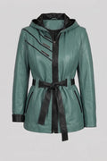 Дамско Кожено Яке, Грахово Зелен Roberto&Co Roberto Fashion Store Jacket LEA2511JCKGRLBLTM XS