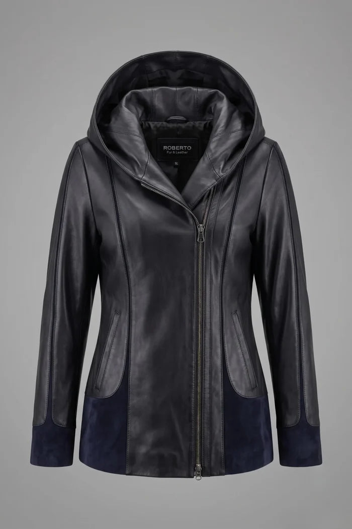Дамско кожено яке Siena, тъмносиньо Roberto&Co Roberto Fashion Store Jacket LEA2505JCKNAVVLR-XS XS