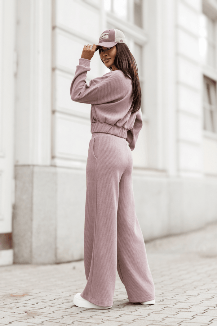 Дамски комплект MEGGI от шнур в лавандула LaBalancia Roberto Fashion Store Set 5907378523405 XS/S