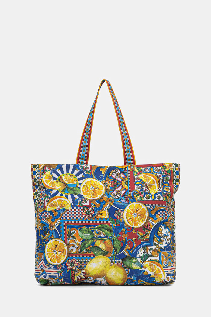 Women's multi-colored "Tuscany" print bag