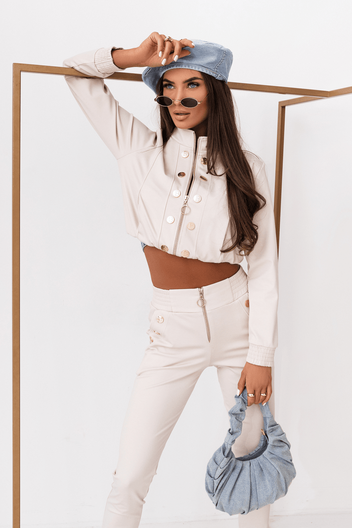 Дамски Комплект Premium Excellence - Ясен Бежов с вискоза и еластан LaBalancia Roberto Fashion Store Set 5907378519491 XS/S