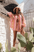 Дамски комплект MOLLY — ленена рокля и шал, жълто морско (Yellow seaside) LaBalancia Roberto Fashion Store Set 5907378522262 UNI