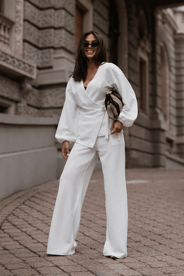 Дамски комплект SIENNA с пуловер в екрю LaBalancia Roberto Fashion Store Set 5907378527762 XS/S