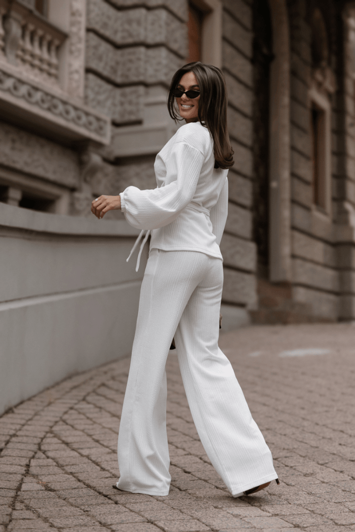 Дамски комплект SIENNA с пуловер в екрю LaBalancia Roberto Fashion Store Set 5907378527779 M/L
