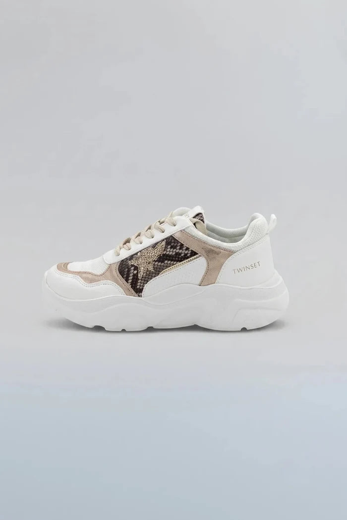 Дамски Сникърси, Бял Twinset Roberto Fashion Store Sneakers 222TJT01E1040236 36