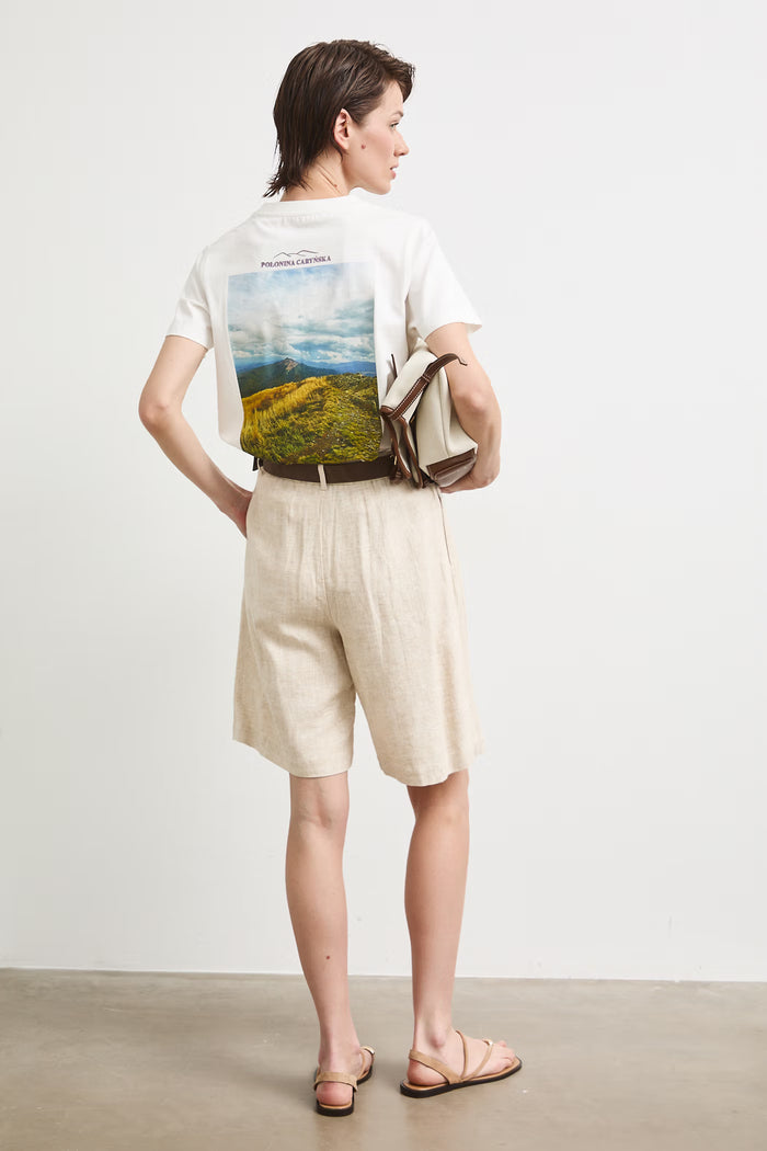 Women's T-shirt in white "Polonina Carynska"