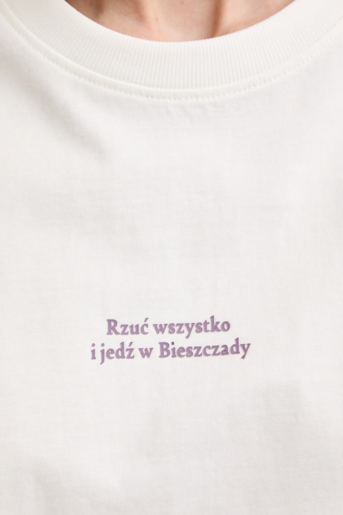 Women's T-shirt in white "Polonina Carynska"
