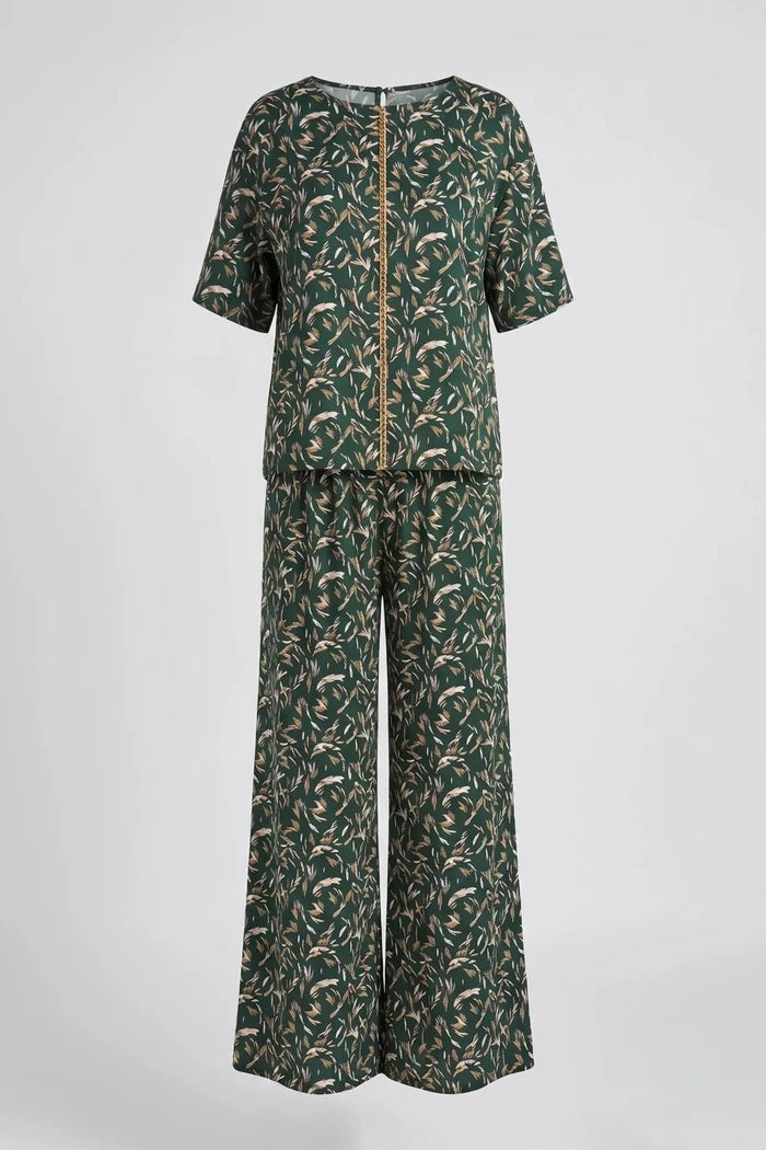 Дамски вискозен комплект 2 в 1 Roberto&Co - зелено Roberto&Co Roberto Fashion Store Set PIE0907SETGRESRT-S/M S/M
