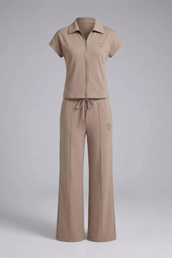 Дамски вискозен комплект 2 в 1 So Cute - кафяво So Cute Roberto Fashion Store Set SCT0907SETBROTOP-S S