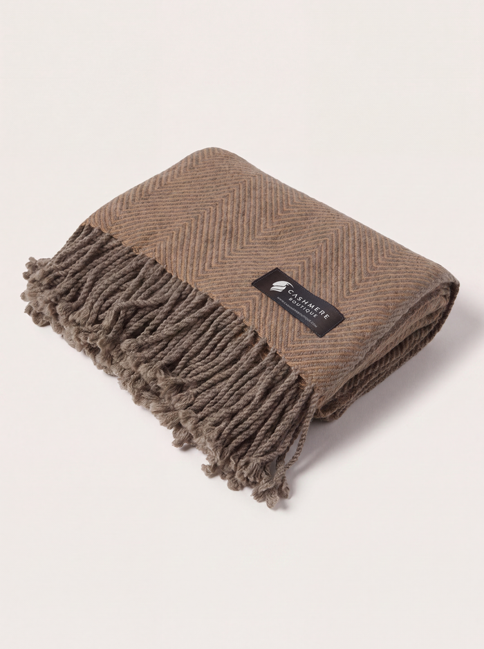 Yak Cashmere and Camel Wool Throw (50" x 70")